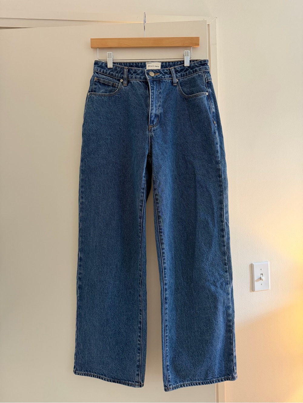 Abrand 95 Mid Baggy Medium Wash Jeans, Size 27